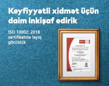 PAŞA Sığorta şirkəti müştəri məmnuniyyəti üzrə ISO 10002 sertifikatı əldə edən ilk sığorta şirkəti oldu!
