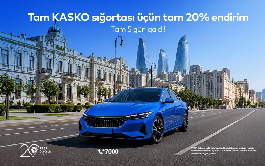 KASKO sığortasını endirimlə almaq üçün 5 gün qaldı