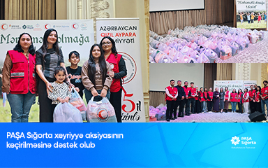 PAŞA Sığorta “Mərhəmətli Olmağa Tələsin” xeyriyyə aksiyasına dəstək olub