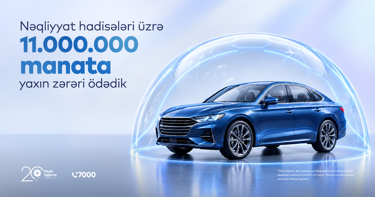 Nəqliyyat hadisələri üzrə 11 milyon manata yaxın zərəri ödədik