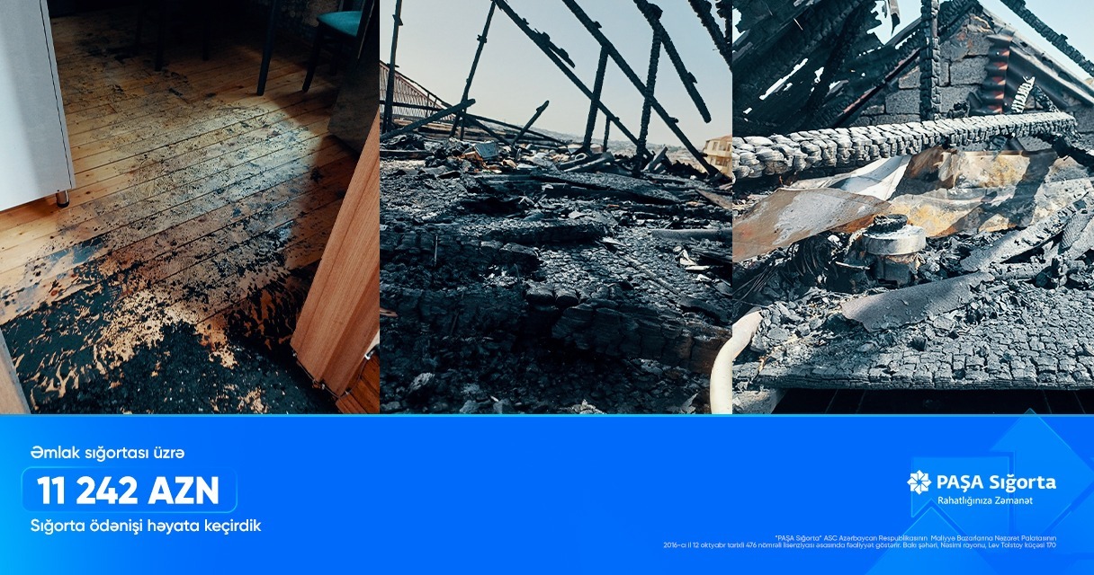 PAŞA Sığorta 11 242 AZN zərəri ödədi!