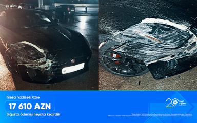 PAŞA Sığorta 17 610 AZN zərəri ödədi!