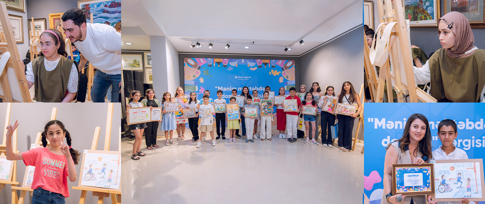 PAŞA Sığorta “Məktəbli” sağlamlıq sığortasını əsas alaraq məktəblilər üçün “Mənim məktəbdəki Dostum” adlı rəsm sərgisi keçirdi