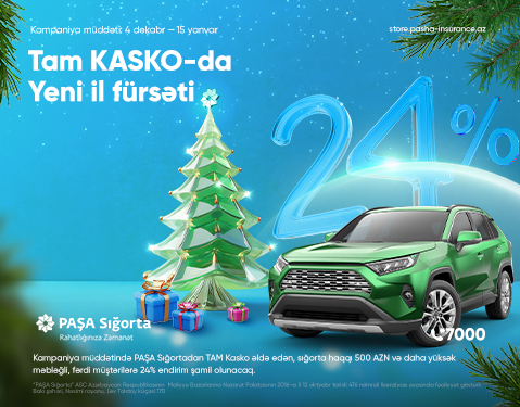 “Yeni il fürsəti-24 %” endirim kampaniyası başladı!